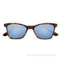 Wholesale Colorful Label Cat Eye Men Blue Light Acetate Cellulose Sunglasses